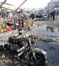 11 ضحية بتفجير إرهابي في سوق للخضار ببغداد