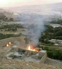 داعش تحرق 65 منزلاً بمقاطعة ننجرهار الأفغانية
