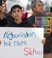 مظاهرة في المانيا ضد ترحيل مهاجرين الى افغانستان