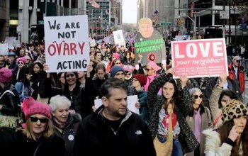 مظاهرات النساء في امريكا ضد ترامب
