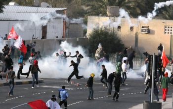 مظاهرات في البحرين بمناسبة ثورة 14 شباط
