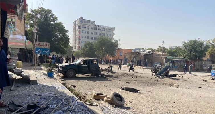 رنجر پولیس در کابل هدف انفجار قرار گرفت